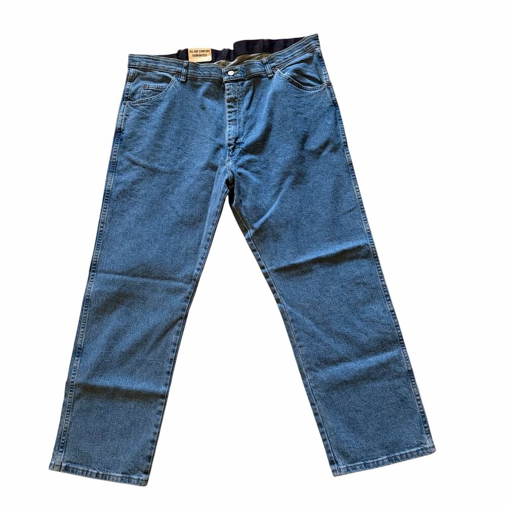 NEW Wrangler Medium Wash Comfort Solutions Comfort Fit Jeans 42x29